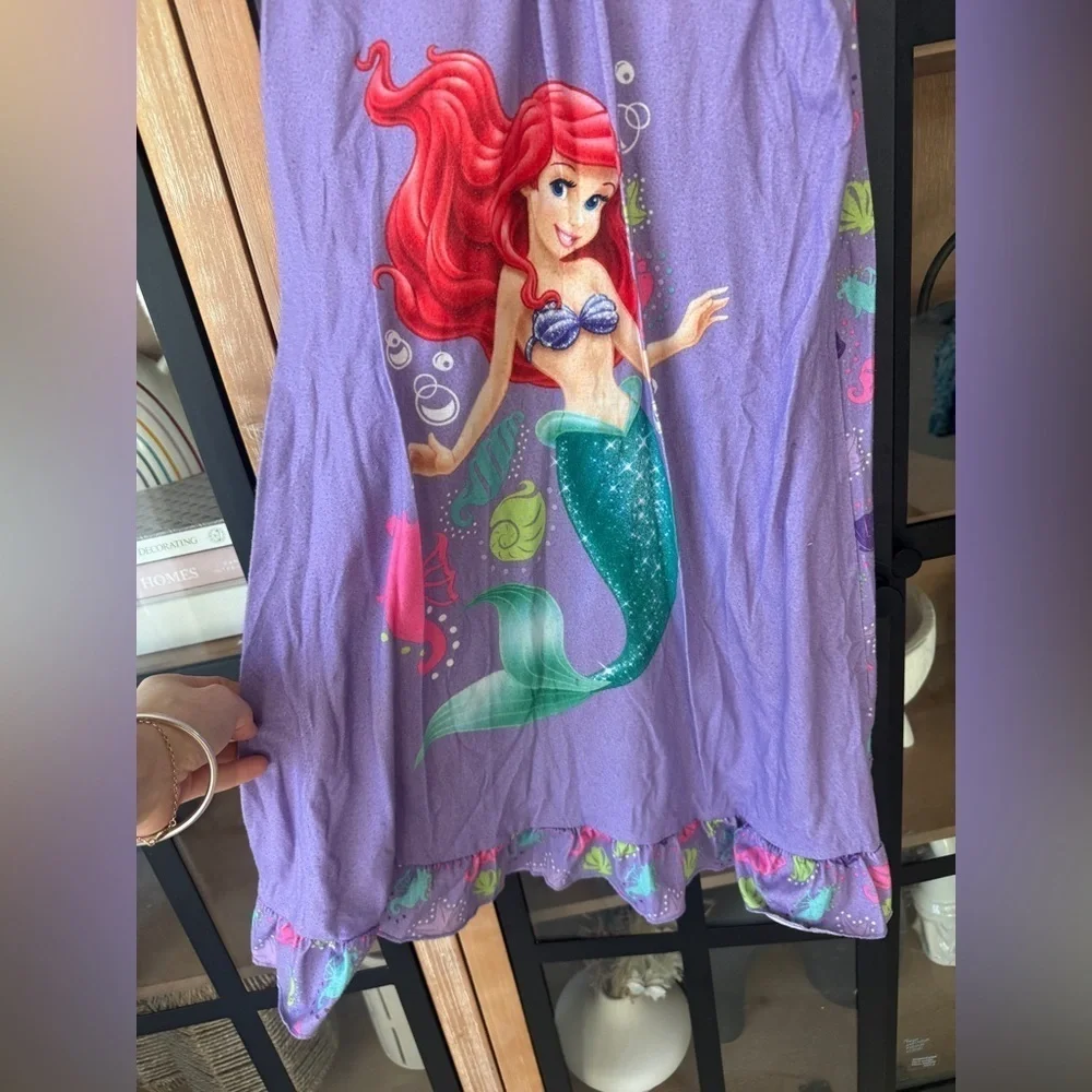 Vintage Disney Store Ariel dress Little Mermaid nightgown girls ruffle princess